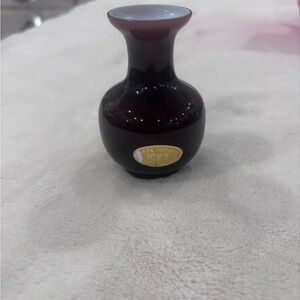 Mini Bud Vase Rich Burgundy Glass Vase